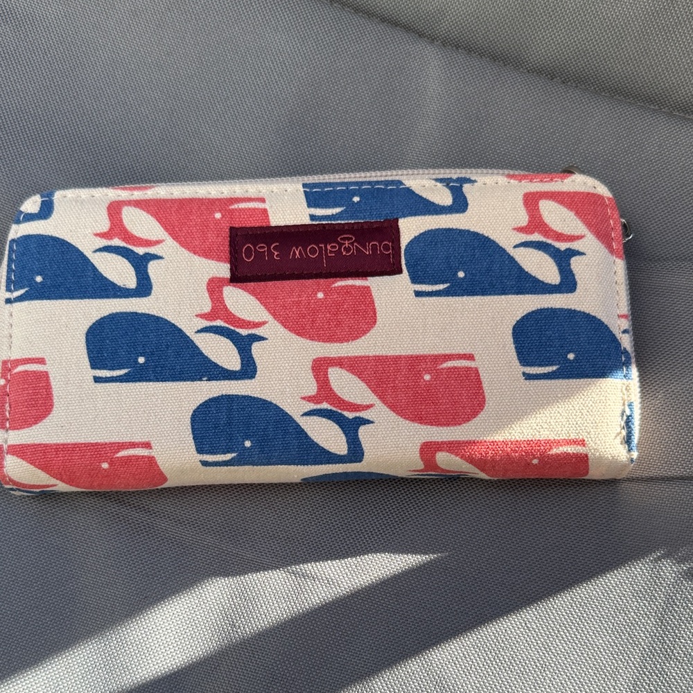 Bungalow 360 Blue and Red Whale Wallet